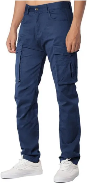AIFARLD Men's Cargo Pants Lightweight Pants Relaxed Fit Stretch Joggers Hiking Travel Casual Work with Pockets