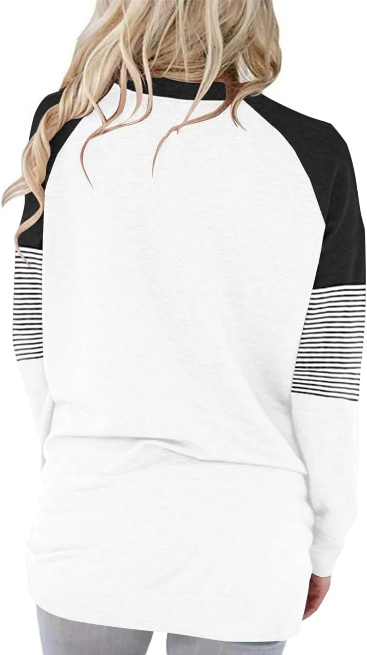 Angerella Women's Casual Loose Fit Pocket Shirts Printed Tops