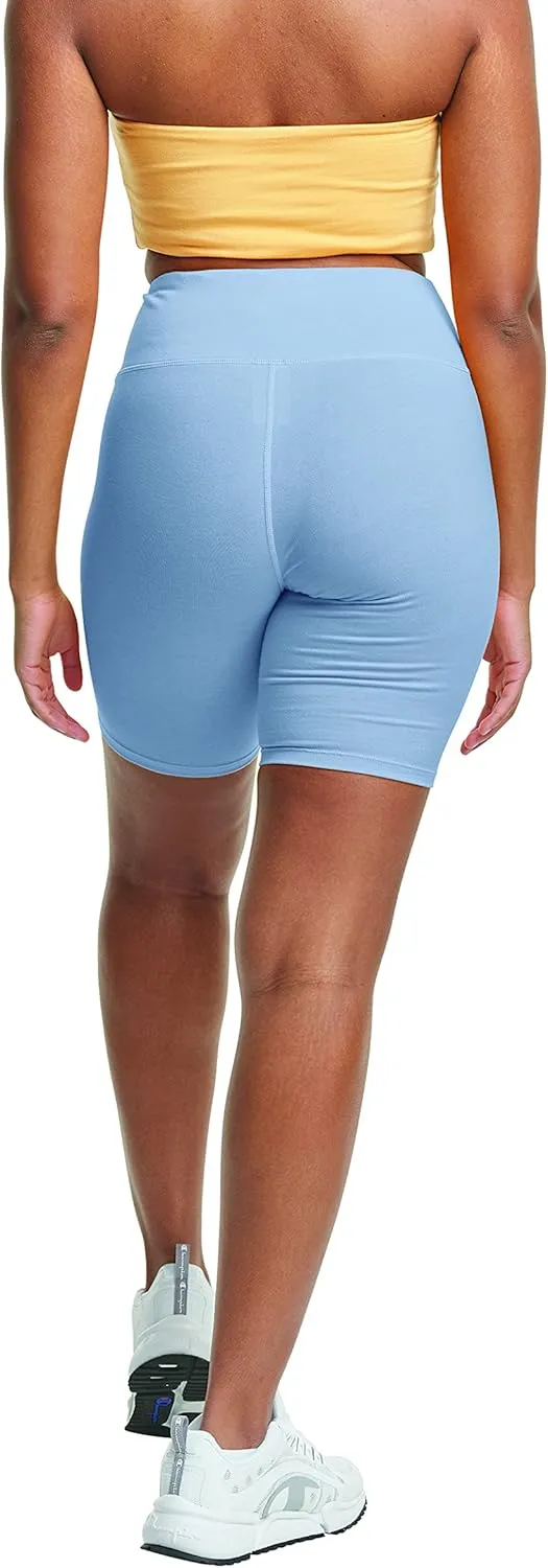 Champion Everyday Stretch, Womens Cotton Bike Shorts, 7" Inseam