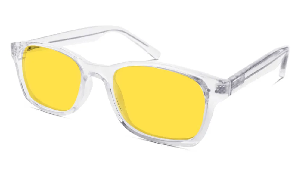 DayMax Wayfarer Glasses - Crystal - Prescription