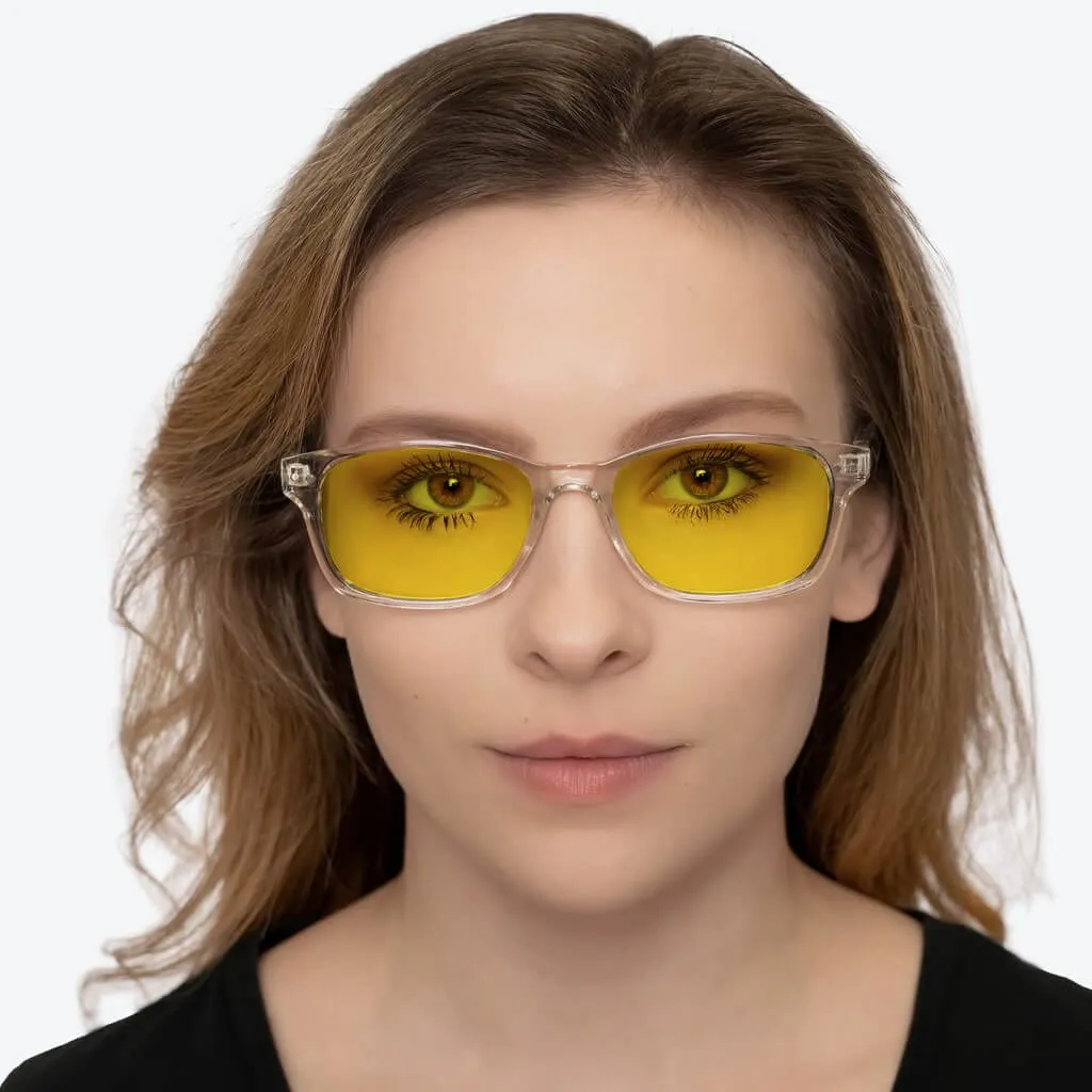 DayMax Wayfarer Glasses - Crystal - Prescription