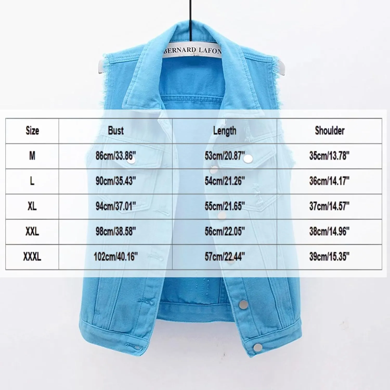 Denim Jacket for Women Casual Lapel Collar Sleeveless Denim Blazer Plus Size Cute Frayed Cropped Vest Top
