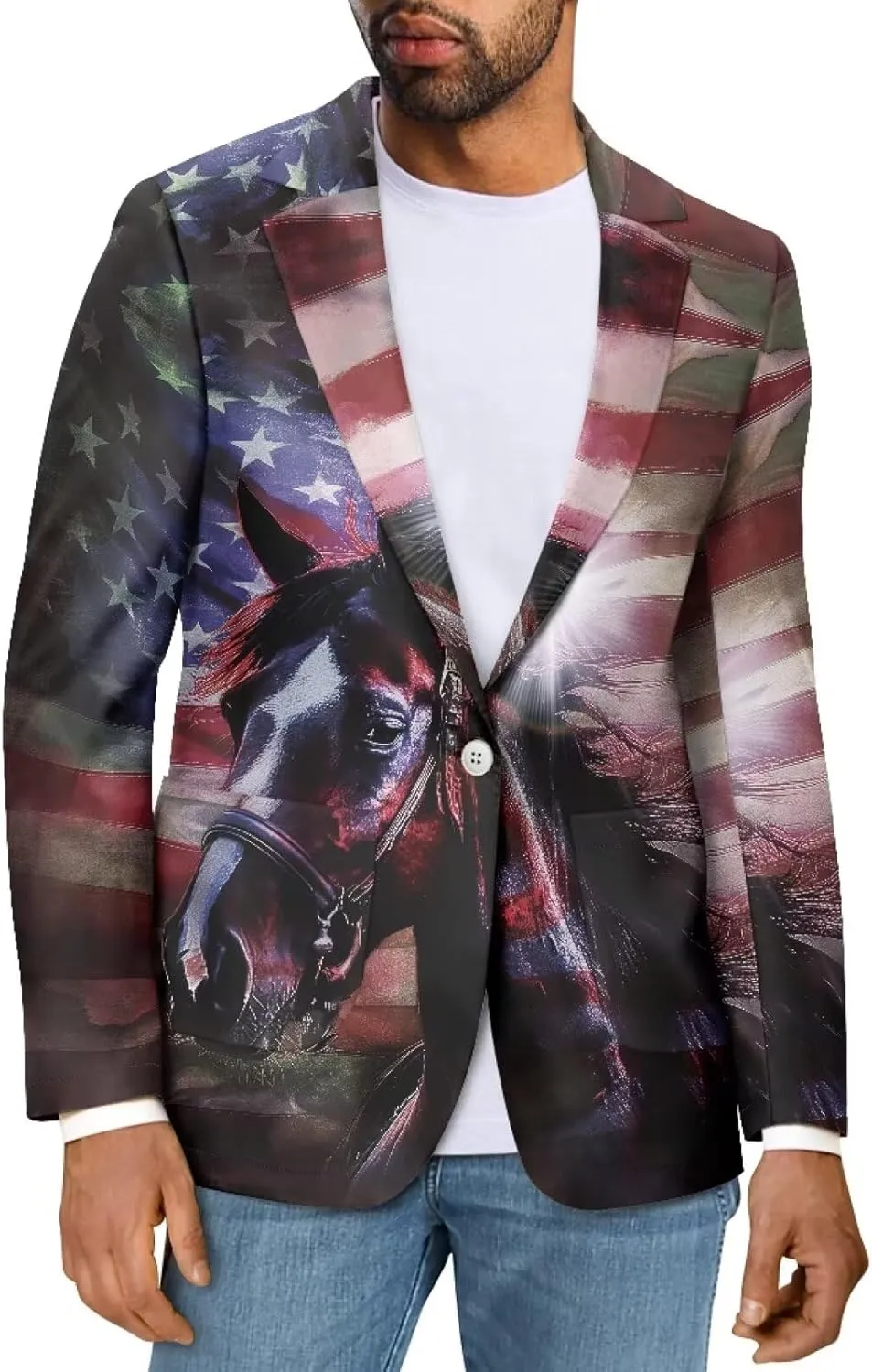 Mens Blazer Jacket Casual Sport Coats Slim Fit One Button Suit Jacket Lightweight Fashion Knit Blazer Size XS-5XL