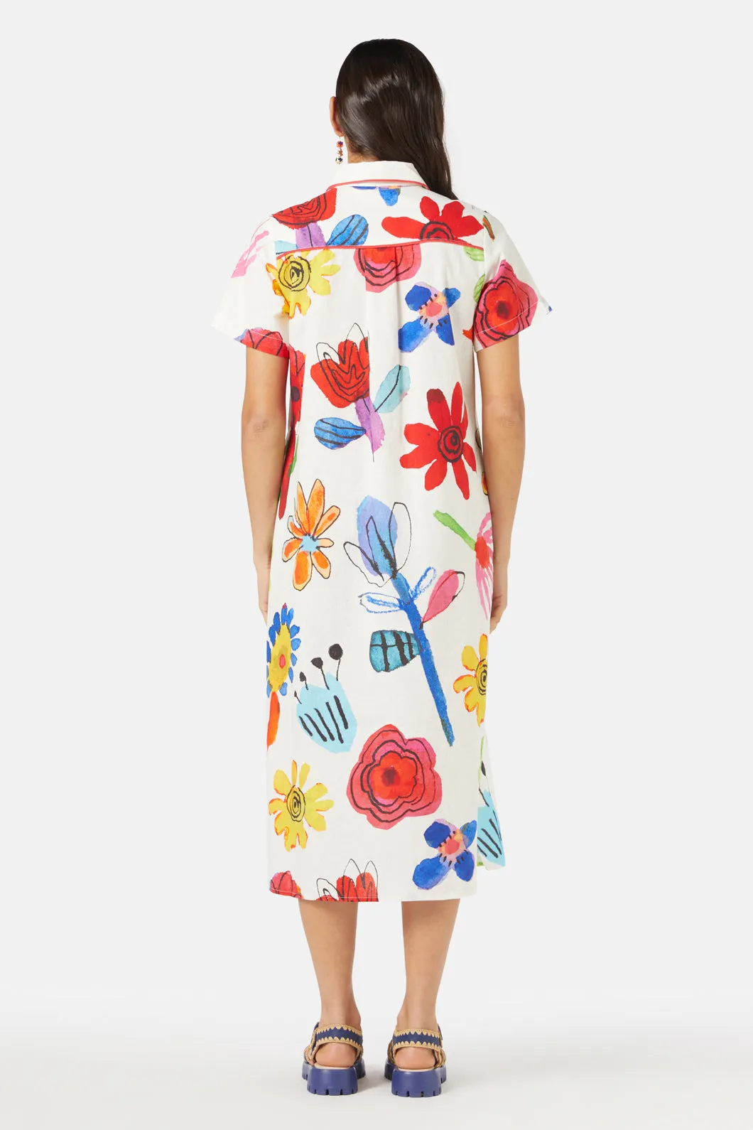 Petal Parade Shirt Dress