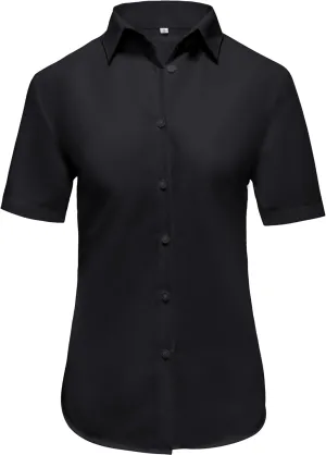 Ruisin Super Soft Wrinkle Resistant Womens Plain Button Down Shirts for Women Short/Long Sleeve Blouses Shirt Tops
