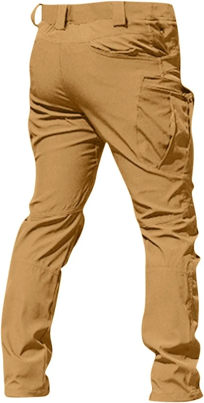 Tactical Pants for Men Stretch Ripstop Waterproof Utility Cargo Hiking Pants Breathable Work Pant Hunting with Pockets