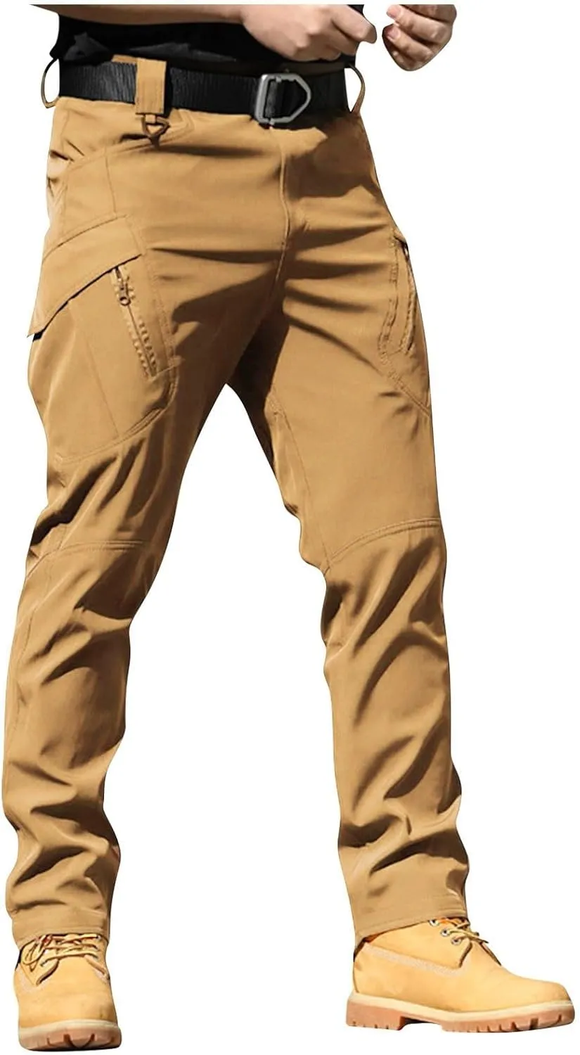 Tactical Pants for Men Stretch Ripstop Waterproof Utility Cargo Hiking Pants Breathable Work Pant Hunting with Pockets