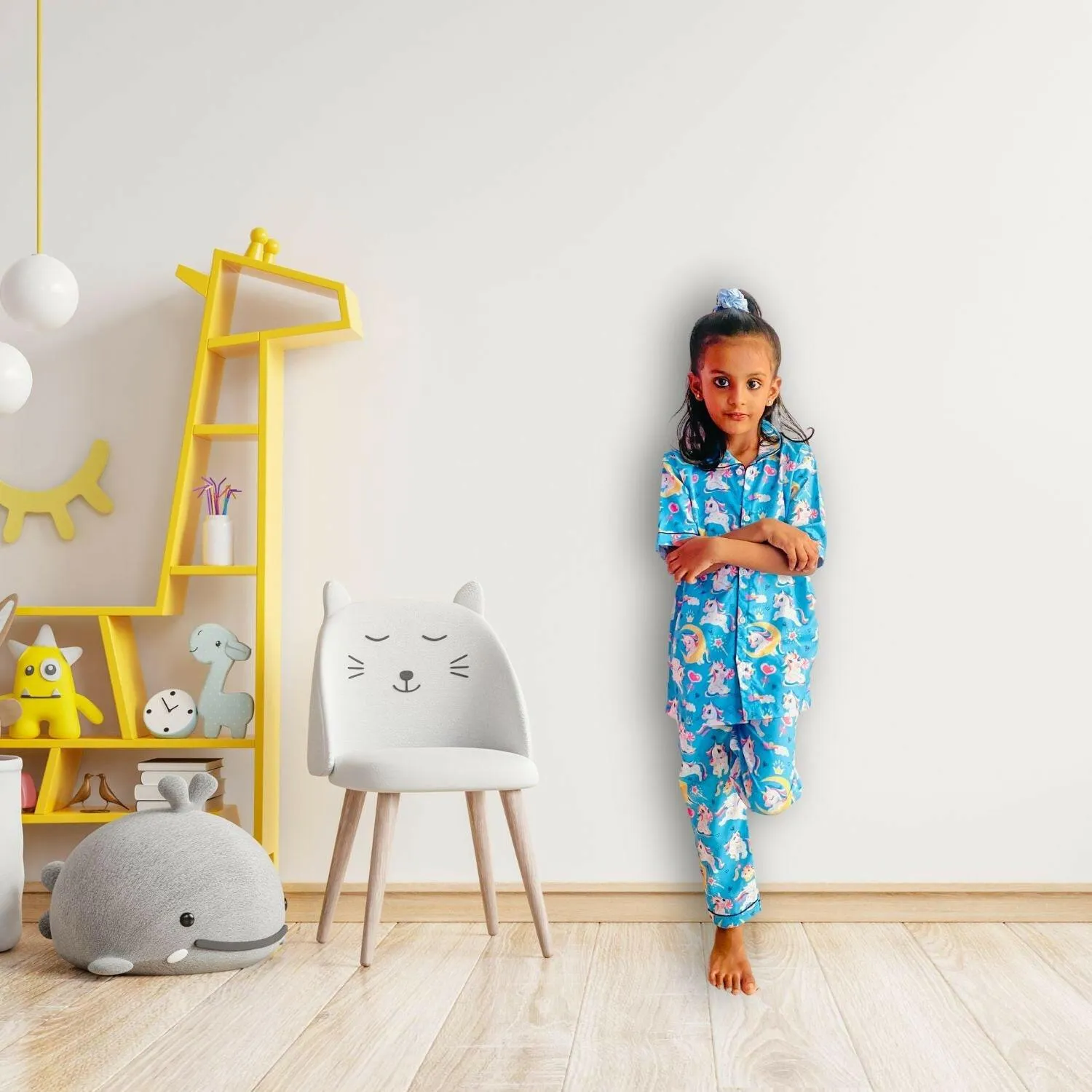 Unicorn sky Blue Pajama Set