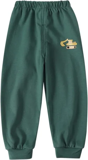 Unisex Kids Baggy Sweatpants Teen Youth Pull on Cartoon Pattern Cotton Jogger Sweats Long Pants Summer Casual Trousers