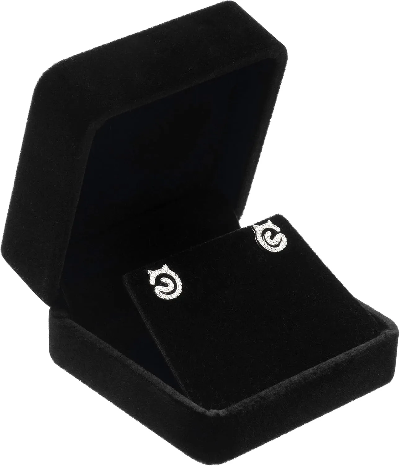 Velvet Earring Gift Boxes Jewelry Box (Black)