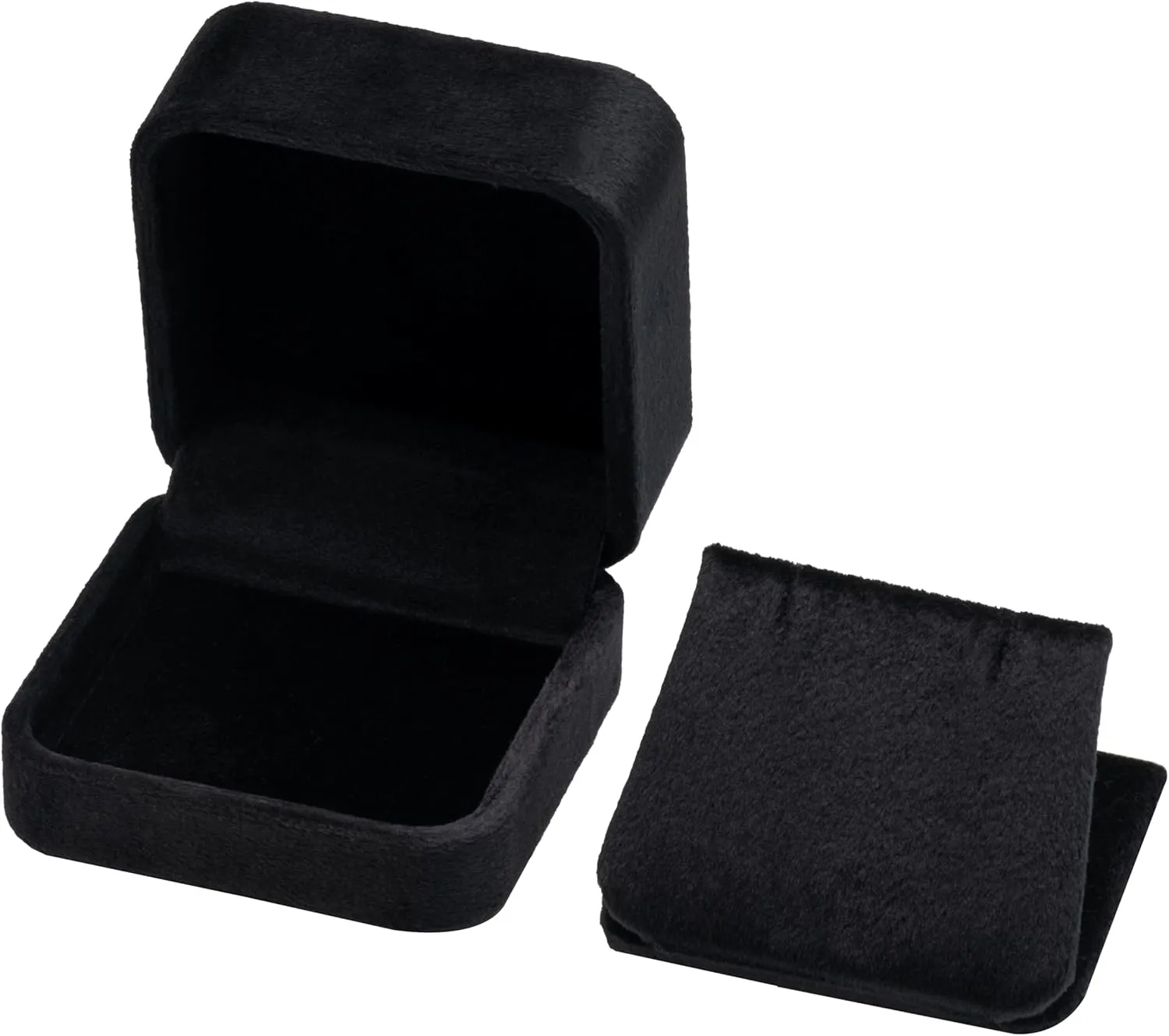 Velvet Earring Gift Boxes Jewelry Box (Black)